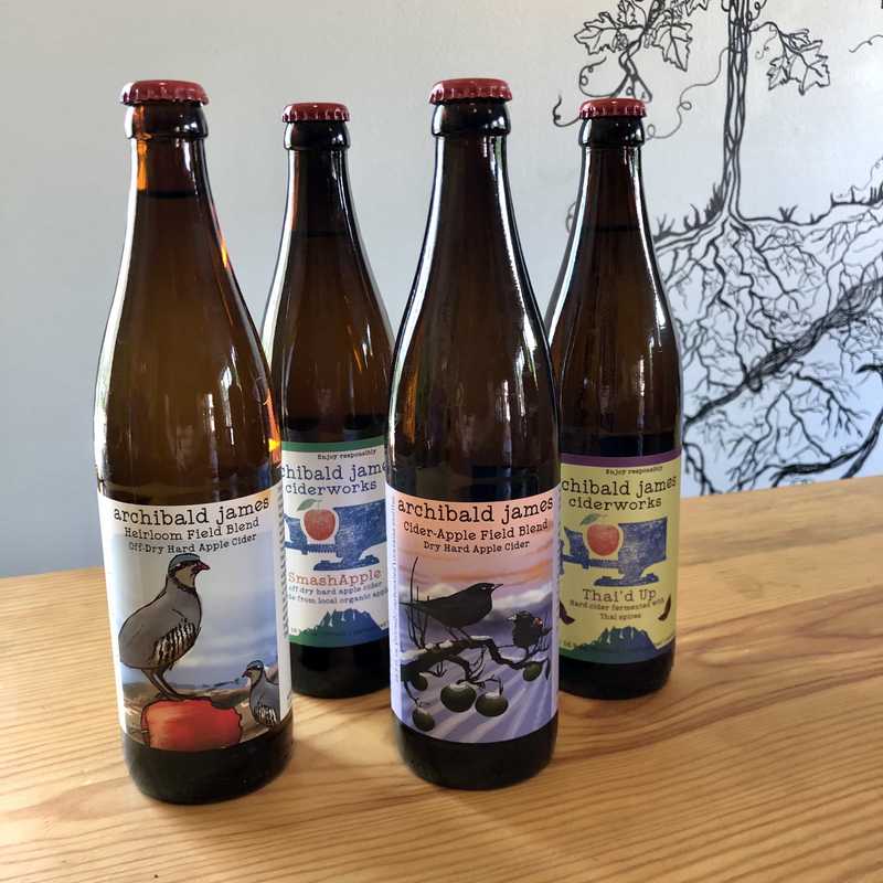 Archibald James cider bottles